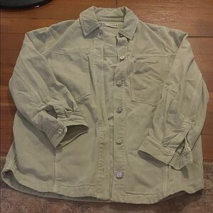 Green Button-Up Jacket